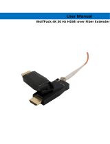 WOLFPACK 4K 30 Hz HDMI Over Fiber Extender User manual