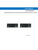 WOLFPACK HDTV-FIBER-4K60300TR User manual