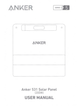 Anker 531 200W Solar Panel User manual