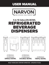 Narvon 5 and 10 Gallon Bowl Refrigerated Beverage Dispensers User manual