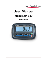 Avery Weigh-Tronix Avery Weigh-Tronix ZM 110 Digital Bench Scale User manual