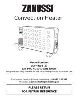 Zanussi ZCVH4002-B Convection Heater User manual