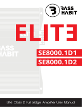 Bass Habit ELITE SE8000.1D1 User manual