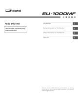 Roland EU-1000MF User manual