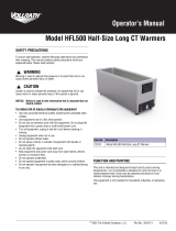 Vollrath HFL500 User manual