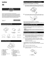 Brother RJ-3150 User manual