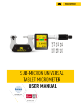 Microtech SUB MICRON Universal Tablet Micrometer User manual
