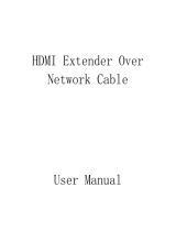 Microtech HDMI Extender Over Network Cable User manual