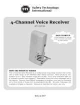 STI V34104 4-Channel Voice Receiver User manual