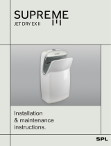 SUPREME JET DRY EXECUTIVE II Hand Dryer User manual