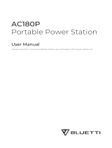 Bluetti AC180P User manual