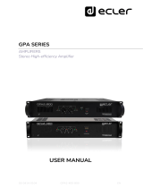 Ecler GPA SERIES User manual