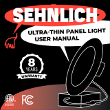 SEHNLICH ‎REC-5CCT-4IN Ultra Thin Panel Light User manual