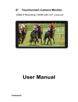 Feelworld 6 Inch Touch Screen Camera Monitor User manual