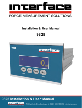Interface 9825 User manual