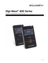 Williams AV Digi-Wave 400 Series Digital Transceiver and Receiver User manual