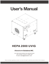 Abestorm HEPA 2000 UVIG User manual