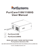 PuriSystems Puricare 1100IG User manual