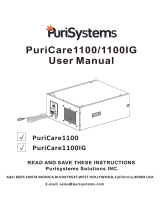 PuriSystems PuriCare 1100 Air Filtration System User manual