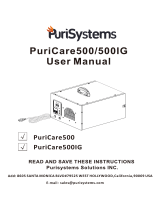 PuriSystems PuriCare 500 and 500IG User manual