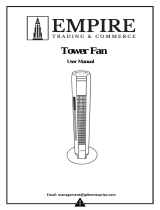 Empire 83cm-33 Inch Tower Fan User manual