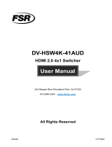 FSR DV-HSW4K-41AUD User manual