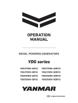 Yanmar YDG Series Diesel-Powered Generators User manual