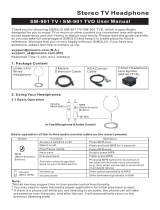 SIMOLIOSM-901 Stereo TV Headphone