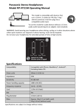 Panasonic RP-HT21M User manual