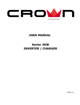 Crown Xavier 3KW User manual