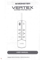 Monster VERTEX 2MNAC0964B0L2, 2MNAC0964W0L2 Surge Protector User manual
