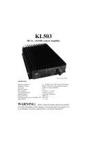 RM Italy KL503 User manual