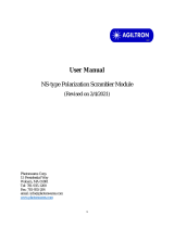 AGILTRON NS-Type Polarization Scrambler Module User manual