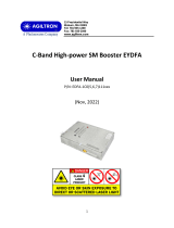 AGILTRON EDFA-1C0 User manual