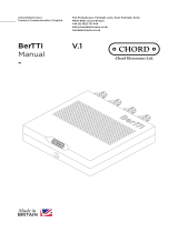 Chord BerTTi User manual