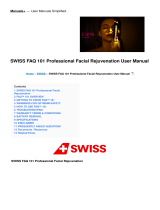 Swiss FAQ 101 Professional Facial Rejuvenation User manual