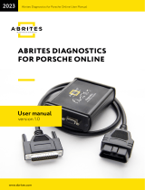 ABRITES Diagnostics for Porsche Online User manual