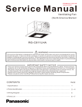 Panasonic RG-C811LHA User manual