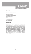 UNI-T UNI-T UT55 Digital Multimeter User manual