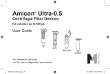 Amicon ultra-0.5 User manual