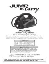 Jump-N-Carry JUMP n Carry JNC300XL Portable Jump Starter User manual
