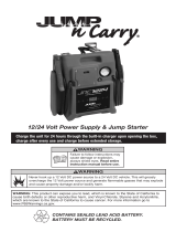 Jump-N-Carry JUMP n Carry JNC1224 12-24 Volt Power Supply and Jump Starter User manual