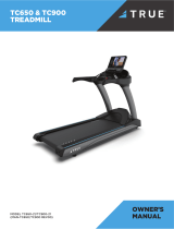 True 900 & 650 Treadmill User manual