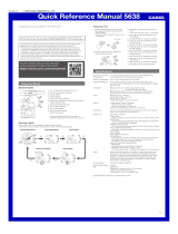 Casio 5638 User manual