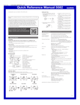 Casio 5xxx Series User 5582 Quick start guide