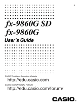 Casio fx-9860G User guide