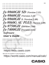 Casio FX-9860GII User guide