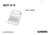 Casio MEP-K10 User manual