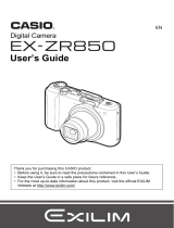 Casio EX-ZR850 User manual