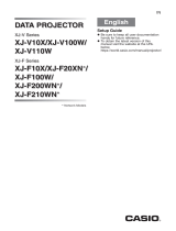 Casio XJ-V10X, XJ-V100W, XJ-V110W User manual